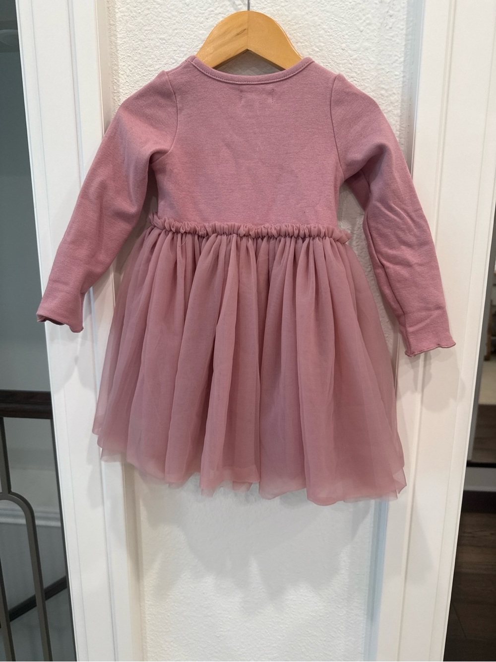 Jamie Kay Anna Tulle Dress Dusty Rose Long Sleeve NWT 2 Years - Picture 4 of 4